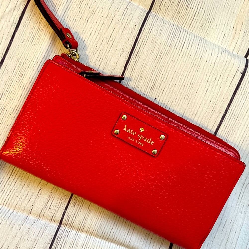 Kate Spade Leather Wristlet Wallet